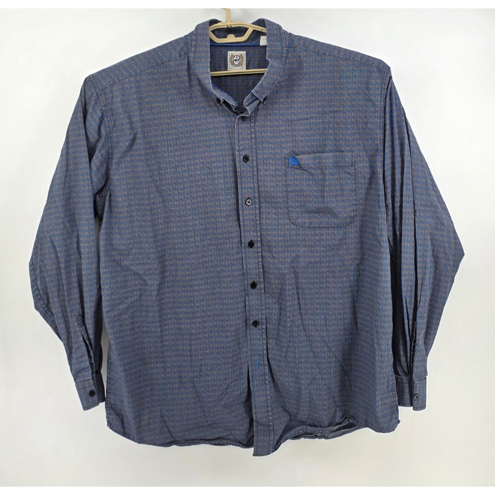 Cinch Mens Shirt Size XXL Long Sleeve Button Down Shirt Geometric Western Cotton
